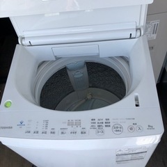 福岡市内配送設置無料 AW-8D7-W 全自動洗濯機 ZABOON（ザブーン