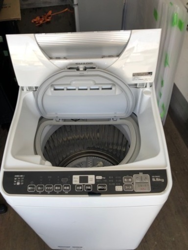 【✨配送設置無料！】00005 SHARP 5.5kg洗濯機 ⑤【配達・設置無料！】SHARPシャープ 全自動洗濯機 5.5kg