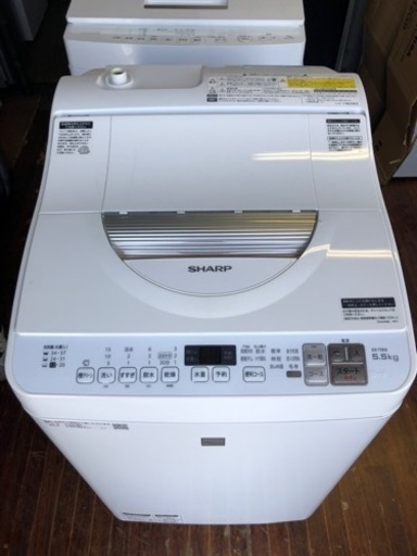 福岡市内配送設置無料　SHARP 洗濯乾燥機 シャープ keyword ES-T5E6-KW 5.5kg