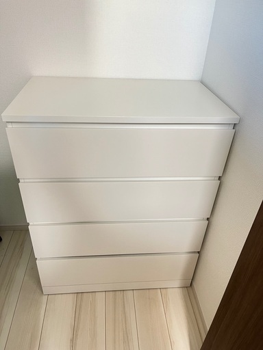 (美品) IKEA イケア Malm マルム 4段 チェスト