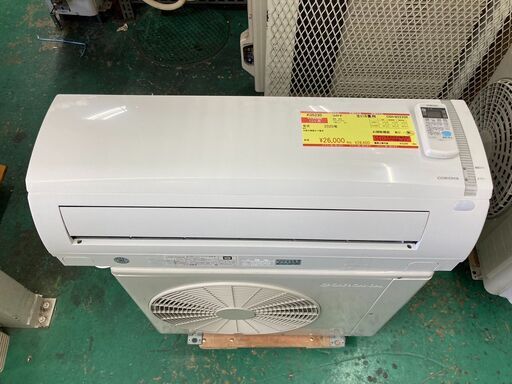 K05230　中古エアコン コロナ 2020年製 主に6畳用 冷房能力 2.2KW / 暖房能力 2.5KW