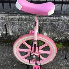 ＜美品＞可愛い💕一輪車・18インチ・スタンド付き ピンク