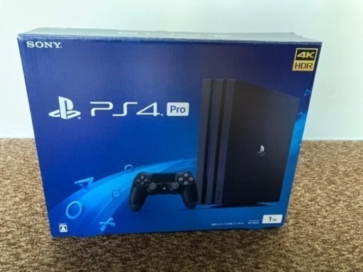 【Ps4 Pro 1TB 箱付】PlayStation4 Pro ジェット・ブラック 1TB