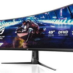 スーパーウルトラワイドゲーミングモニター　49インチ　144Hz