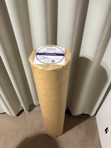 壁紙　サンゲツ　SP2854 現行品番SP9755 未使用品50m巻　織物柄　白色　※同品番同ロットもう50mあり