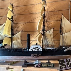 木製　船　模型　黒船