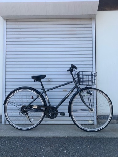 ☆前後タイヤ新古品☆   27型　6S  LEDオートライトシティーサイクル　防犯登録料込価格︎‼︎