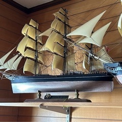 木製　船　模型　カティサーク号