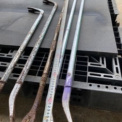 解体バラシバール５本、釘拾い磁石２本