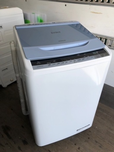 福岡市内配送設置無料　日立 HITACHI BW-8WV A [ビートウォッシュ 全自動洗濯機 （8kg） ブルー]