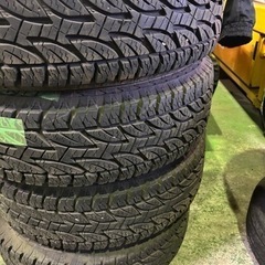 【ネット決済・配送可】ジムニー　　205/70R15 アルミホイ...