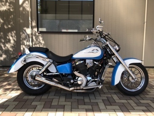 予備検査付き❗️HONDA シャドウ400 NC34 オールペン青/白　カスタム