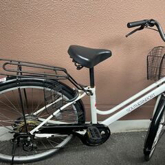 26インチ 6段変速ギア 自転車 ホワイト