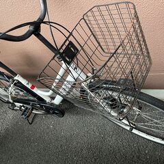 26インチ 6段変速ギア 自転車 ホワイト
