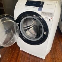 福岡市内配送設置無料　日立 HITACHI BD-V5800L W [ビッグドラム ななめ型ドラム式洗濯乾燥機（10.0kg） 左開き ピュアホワイト]