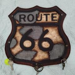 ROUTE66  アイアン制 壁掛けキーフック  新品未使用 