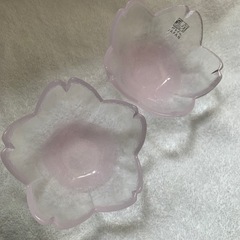 桜　ガラス小鉢（２つセット）