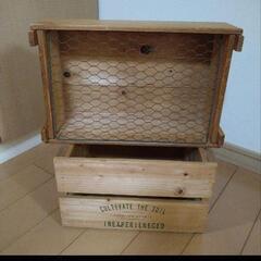 ヴィンテージ　木製ボックス　