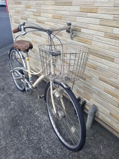 中古自転車 3段変速 26インチ LEDオートライト 軽整備済み 防犯登録