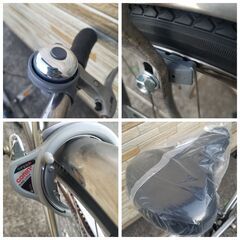 中古自転車 3段変速 27インチ LEDオートライト 軽整備済み 防犯登録対応