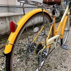 561、シティサイクル27インチイエロー