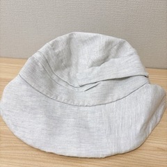 👒⸒⸒ホワイトグレーのバケットハット美品!!57.5cm