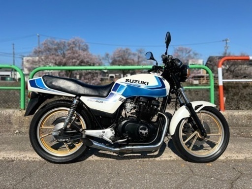 実働 250登録 GSX400E SUZUKI 自賠責3年付き エンジン好調!! すぐ乗れる!! 空冷 2発 旧車 富山発 検) GS400 ゴキ ザリ 刀 吸い込み