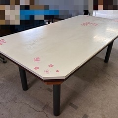 中古品 作業用机　テーブル サイズ(約)101cm×202cm×...