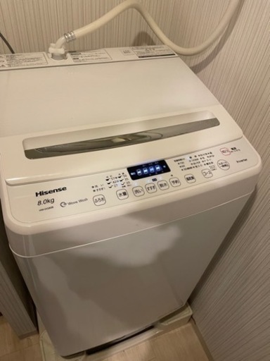 HISENSE HW-DG80B 2021年製 8 ㎏ - 洗濯機 HISENSE HW-DG80B 2021年製 8 ㎏ - 洗濯機