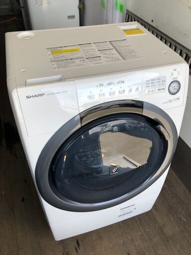 シャープ SHARP ES-S7C-WL [ドラム式洗濯乾燥機 左開き 57L（洗濯7kg/乾燥3.5kg）