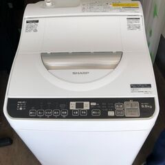 SHARP(シャープ)の5.5kg全自動洗濯機「ES-TX5TC-W」