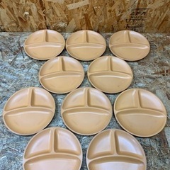 (6219) ② 台和 業務用食器 3つ仕切り皿 25cm 10枚セット 中古品 6219) ② 台和 業務用食器 3つ仕切り皿 25cm 10枚セット 中古