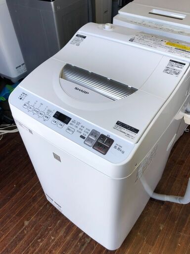 北九州市内配送無料店SHARP 洗濯乾燥機 シャープ keyword ES-T5E6-KW 5.5kg