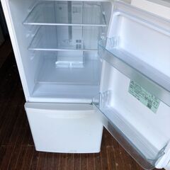 北九州市内配送無料店2020年式　パナソニック 冷蔵庫 幅48cm 138L マットバニラホワイト NR-B14DW-W 2ドア 右開き 自動霜取り 大きめ冷凍室 LED照明