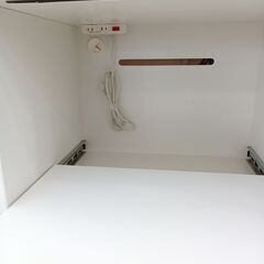 ☆ジモティ割あり☆ NITORI レンジボード ホワイト W125×D51×H85.5 