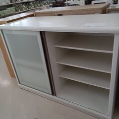 ☆ジモティ割あり☆ NITORI レンジボード ホワイト W125×D51×H85.5 