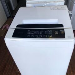 北九州市内配送無料店2020年式　アイリスオーヤマ 上面 洗濯機 6kg 全自動 1人暮らし まとめ洗い 毛布 部屋干し お急ぎコース ステンレス槽 IAW-T602E