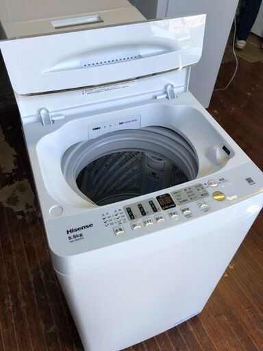中古/SA-HW55E2W/洗濯機/5.5kg/Hisense/ハイセンス/HW-55E2W/2022年式 