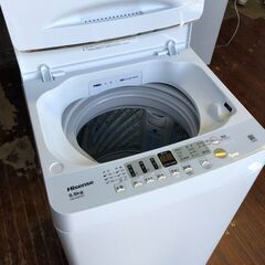 2022年式 ハイセンス 5．5kg全自動洗濯機 e angle select 白 HW-55E2W