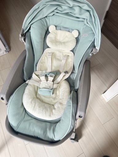 Aprica ハイローベッド＆チェア ユラリズム 電動タイプ ピスタチオ