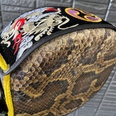 三線　沖縄　蛇皮　爪付き