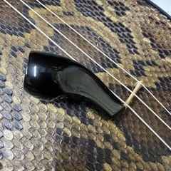 三線　沖縄　蛇皮　爪付き