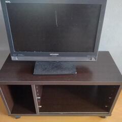 三菱　液晶カラーテレビ　19型　テレビ台セット