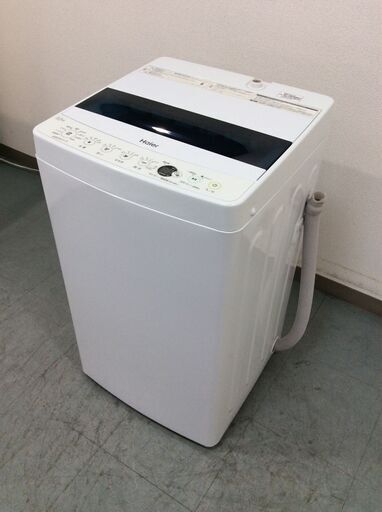 （4/15受渡済）JT8628【Haier/ハイアール 5.5㎏洗濯機】美品 2019年製 JW-C55D 家電 洗濯 簡易乾燥付