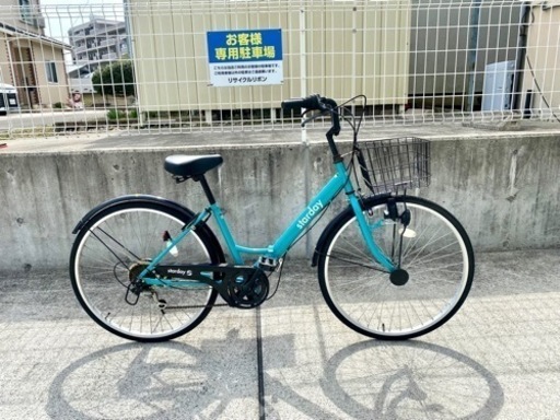 折りたたみ自転車 26インチ 6段変速 シティサイクル 中古 買取品 自転車