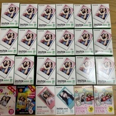 チェキフィルム20枚入×18箱 色つき10枚入×6箱