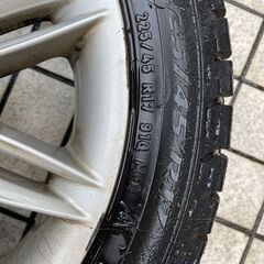 BMW 17 インチ　純正ホイール　スタッドレス付き　４本