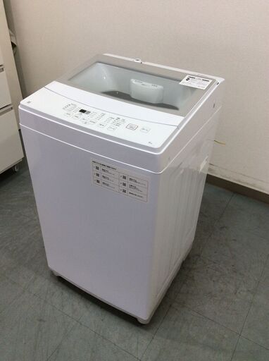 （4/15受渡済）JT8630【NITORI/ニトリ 6.0㎏洗濯機】美品 2021年製 NTR60 家電 洗濯 簡易乾燥付