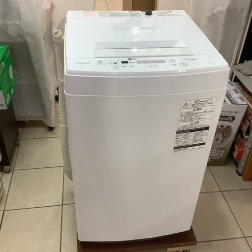 TOSHIBA 東芝 洗濯機 AW-45M7 2019年製 4.5㎏