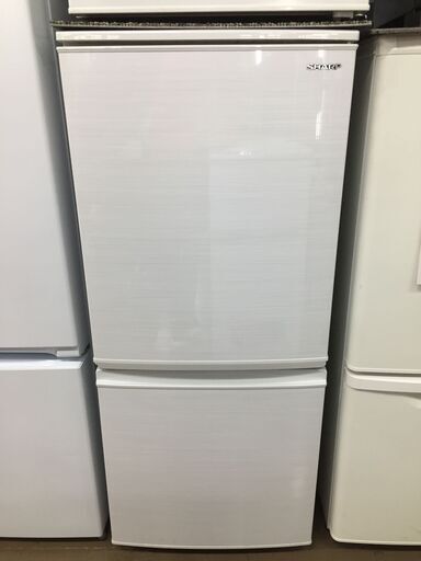 【中古品】シャープ SHARP　冷蔵庫　ＳＪ－Ｄ14F－Ｗ　2020年製　137ℓ